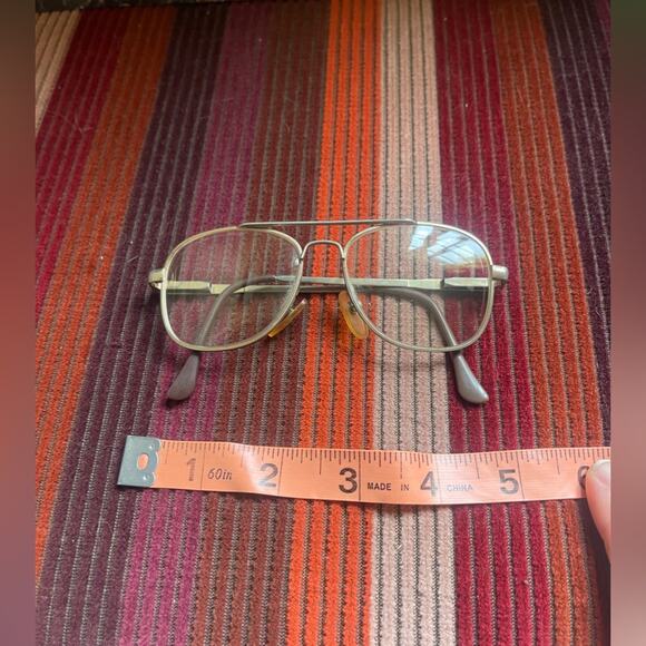 Vintage Oversized Metal Framed Glasses - FRAMES ONLY - RX Needs to be replaced - Picture 7 of 7